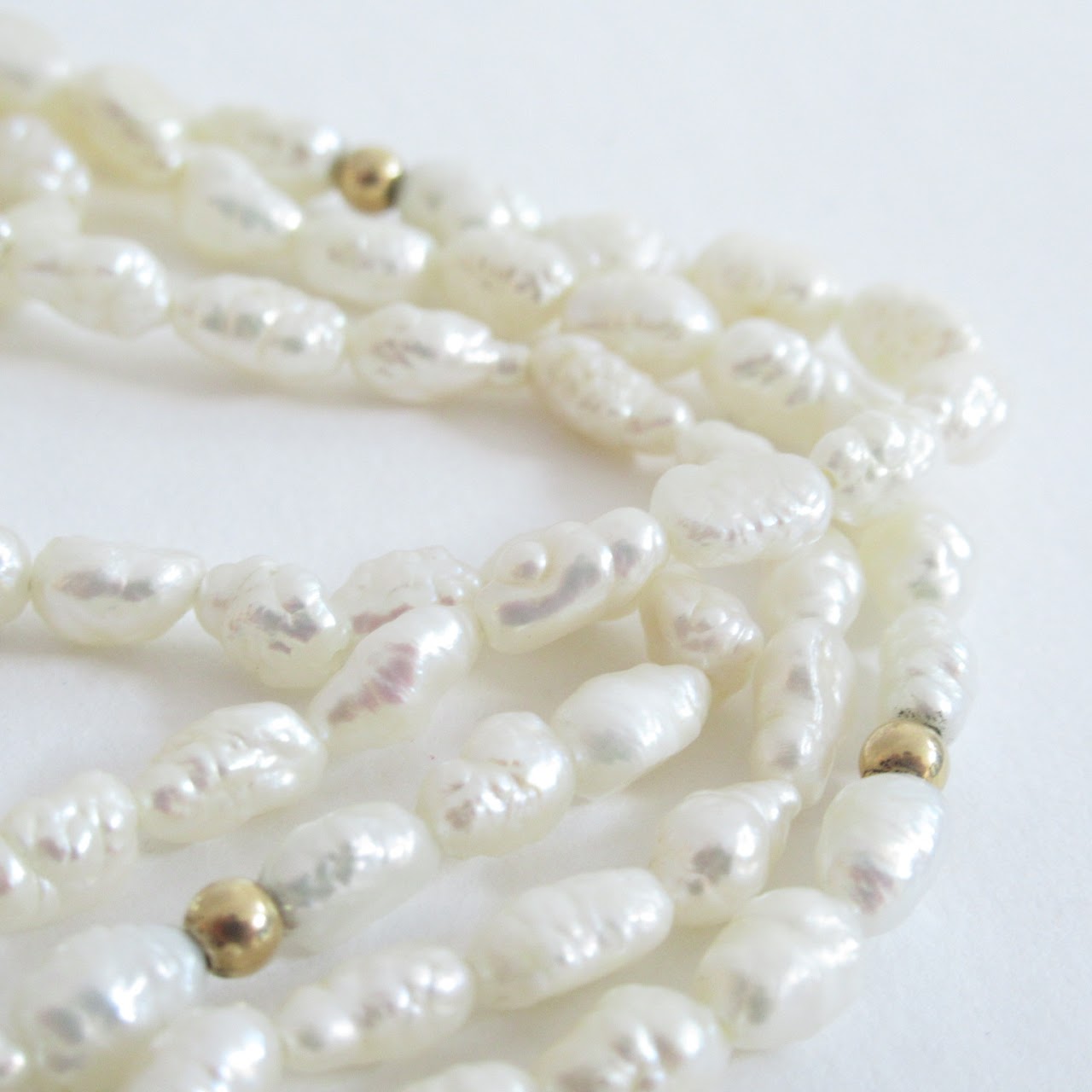 14K Gold & Fresh Water Pearl Necklace