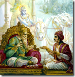 [Sanjaya speaking to Dhritarashtra]