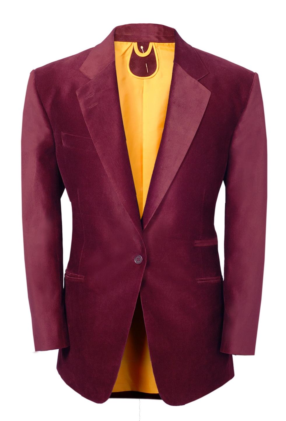 A Suit That Fits Maroon Velvet