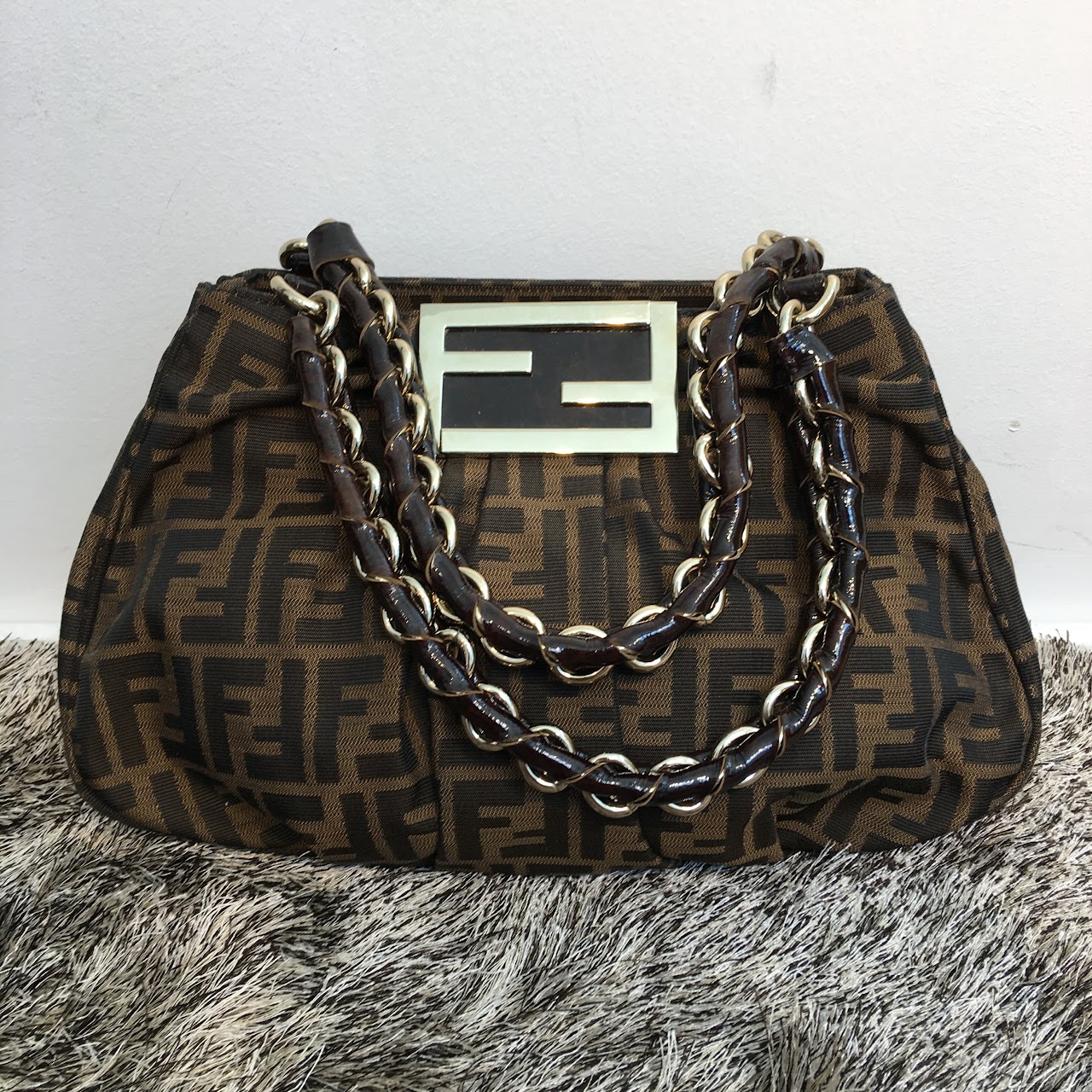 Fendi Monogrammed Hobo Bag