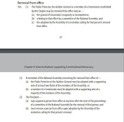 The constitution states that the public protector may be removed from office on grounds of misconduct, incapacity or incompetence.