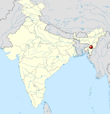 Location of Tipaimukh Dam