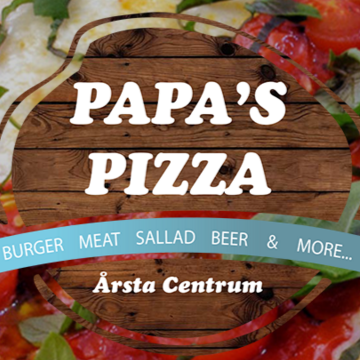 Papa´s Pizza i Årsta Centrum logo