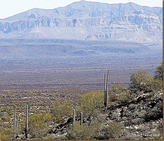 Mountains to the east