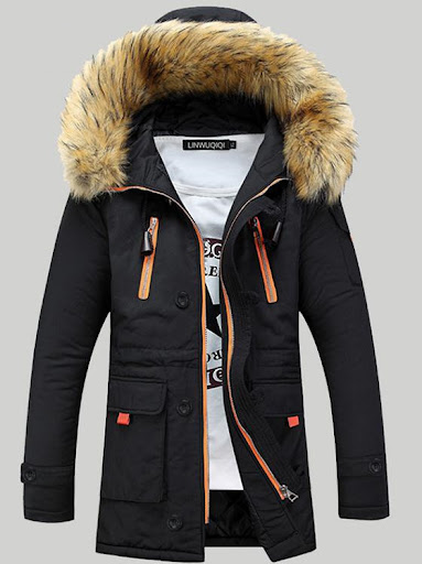 Title 3, Mens autumn and winter thick padded jacket, sl...