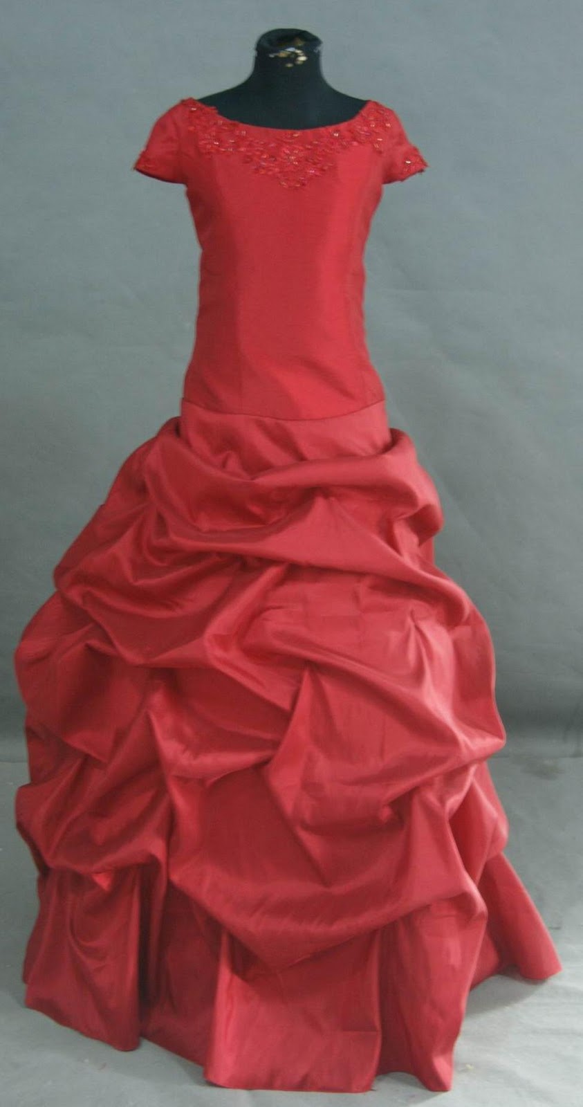 apple red childrens ball gown