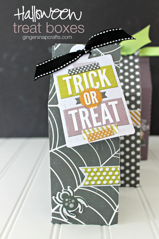 Halloween Treat Boxes at GingerSnapCrafts.com #wermemorykeepers #lifestylestudios