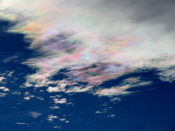 Iridescent clouds