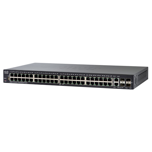 Thiết bị mạng/ Managed Switch Cisco 48-port 10/100 Mbps (SF350-48-K9) (Xám) - Hàng trưng bày