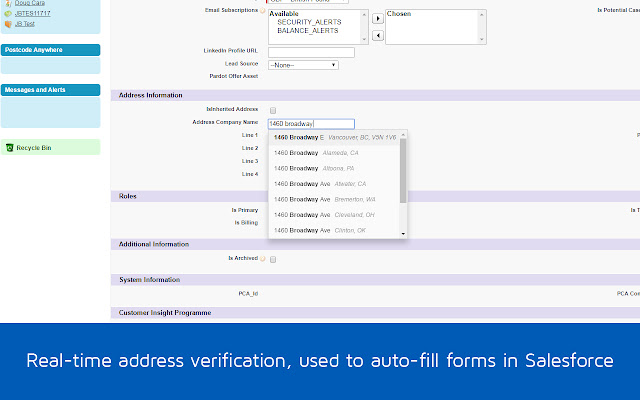 PCA Predict Real-time Address Verification