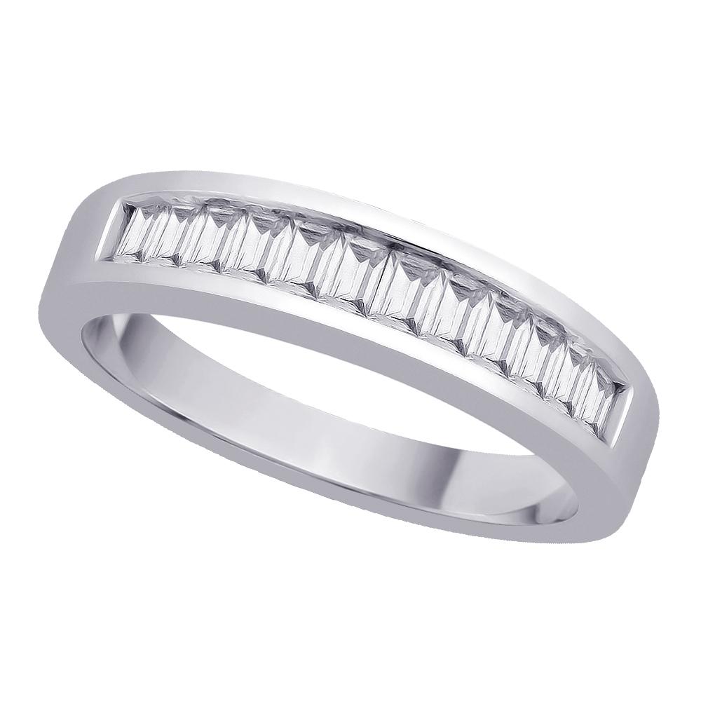 Baguette Cut Diamond Wedding Band