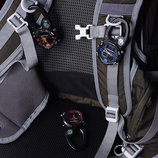 Title 8, Multifunctional Compass Round Screen Outdoor Mo...