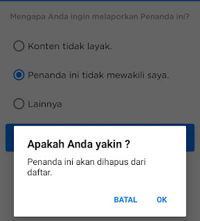 Konfirmasi penghapusan tag