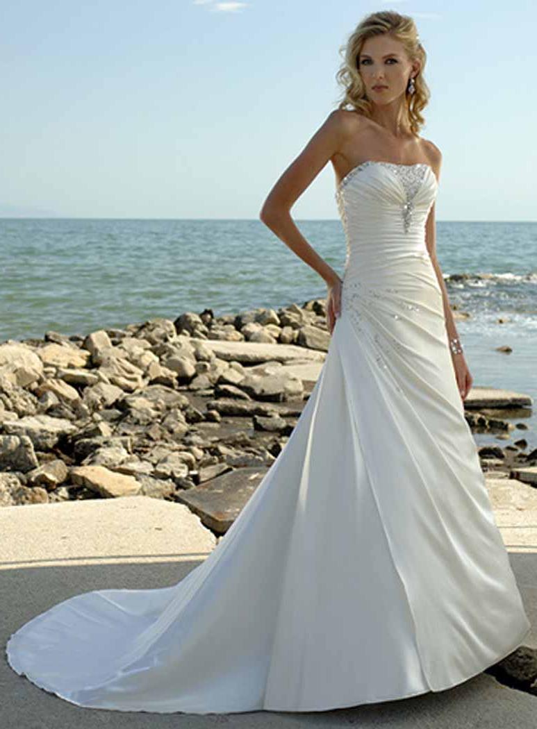 beach wedding dresses