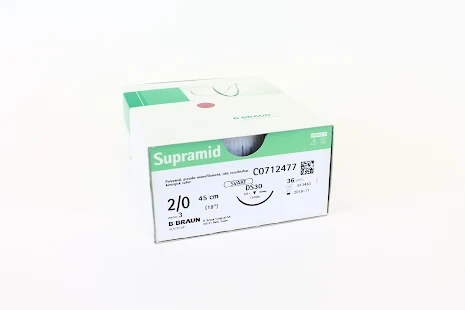 Supramid Braun vit 2/0 HS30 75cm /36