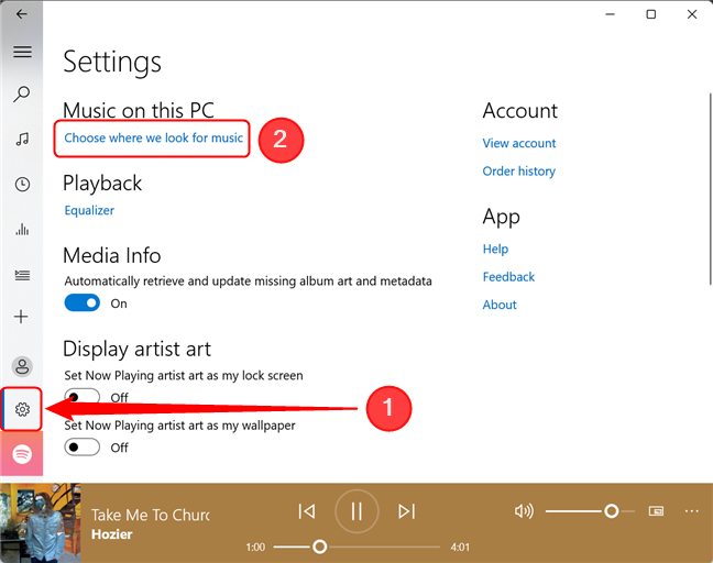 Aggiungi file multimediali a Groove Music