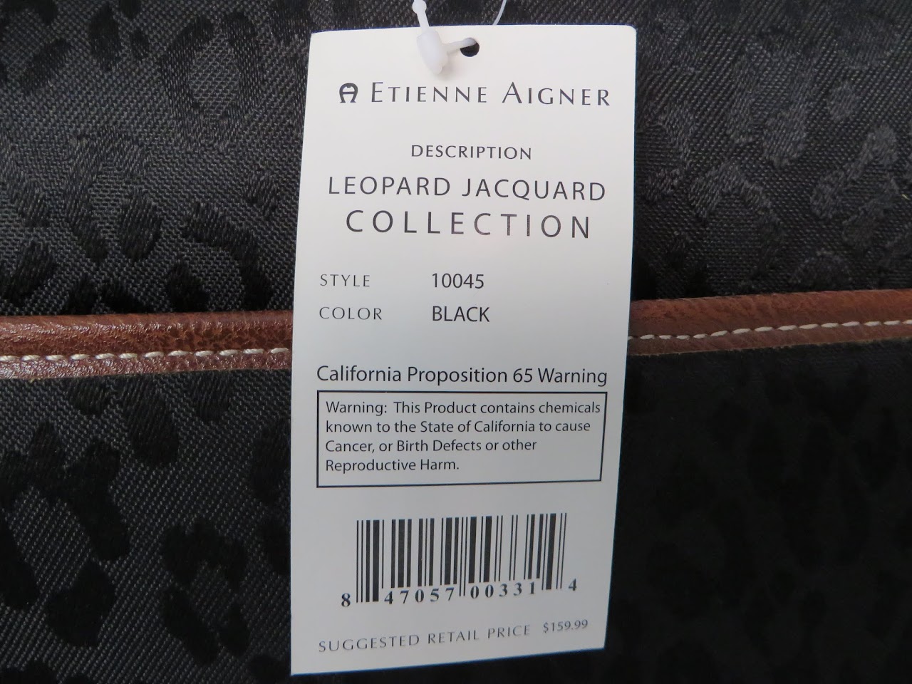 Etienne Aigner Leopard Jacquard Weekender