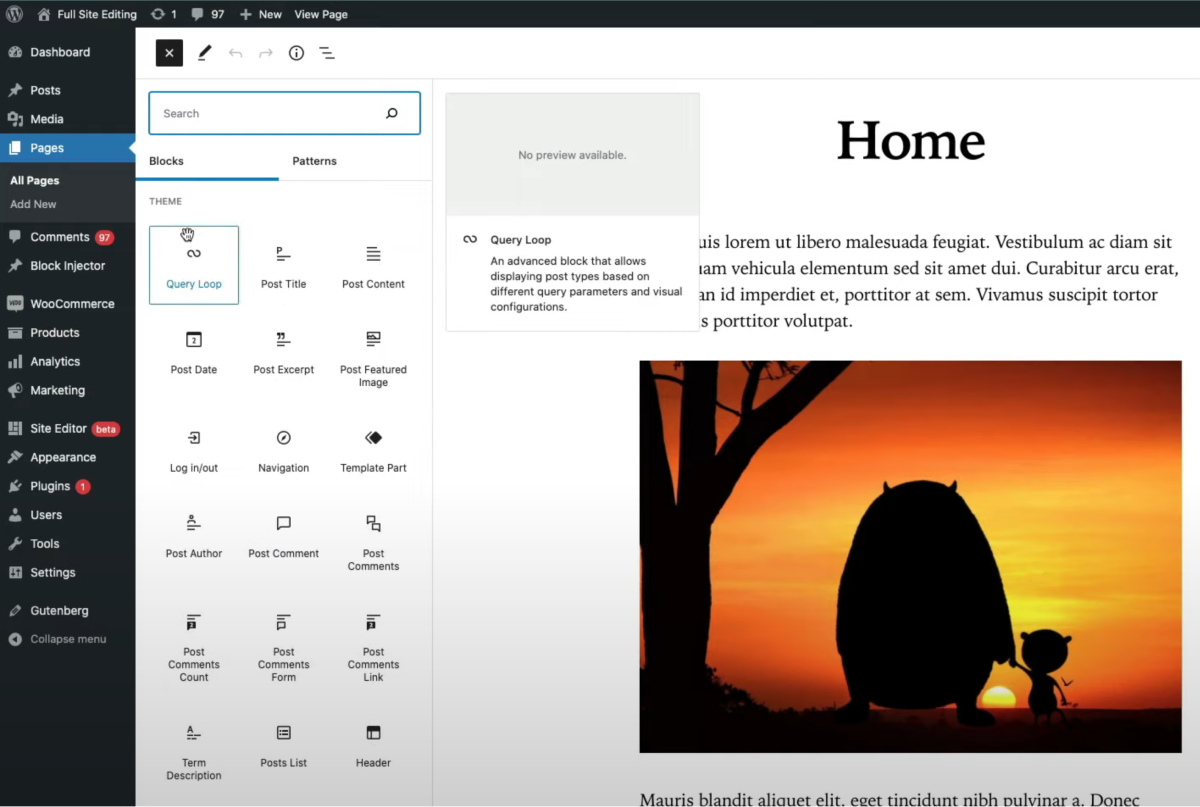 WordPress Gutenberg Full Site Editing for Beginners 13