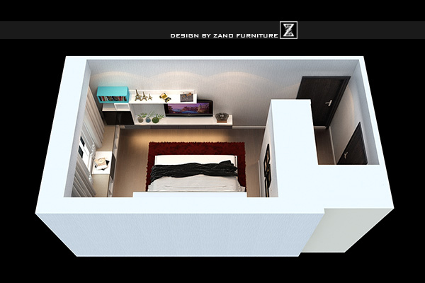Thiết kế nội thất căn hộ chung cư cao cấp 99m2, 2 phòng ngủ khu Central Sunrise City 11