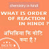 Order Of Reaction अभिक्रिया की कोटि In Hindi