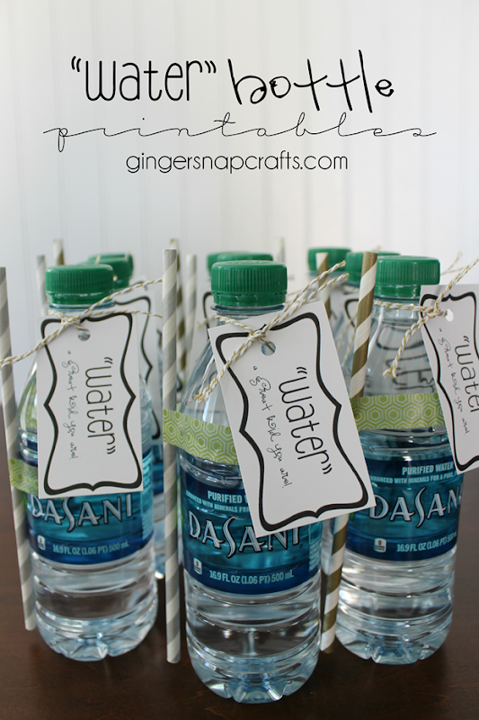 water bottle printables at GingerSnapCrafts.com