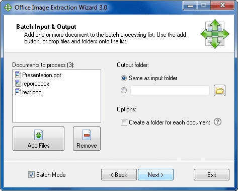 Office Image Extraction Wizard derde partij hulpprogramma voor het extraheren van afbeeldingen