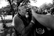 Butch from the Sin City Chapter of the Crusaders MC has some fun on a camping trip in Villiers, which was hosted by the West Side Chapter. 