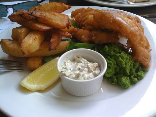 Fish and Chips at Strongroom Bar, Shoreditch