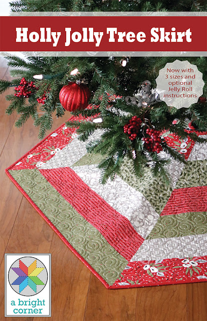 Holly Jolly Tree Skirt pattern by A Bright Corner - now with three sizes and Jelly Roll instructions