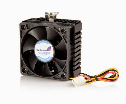  StarTech.com 65x60x45mm Socket 7/370 CPU Cooler Fan with Heatsink TX3 Connector CPU Cooler FAN370PRO (Black)