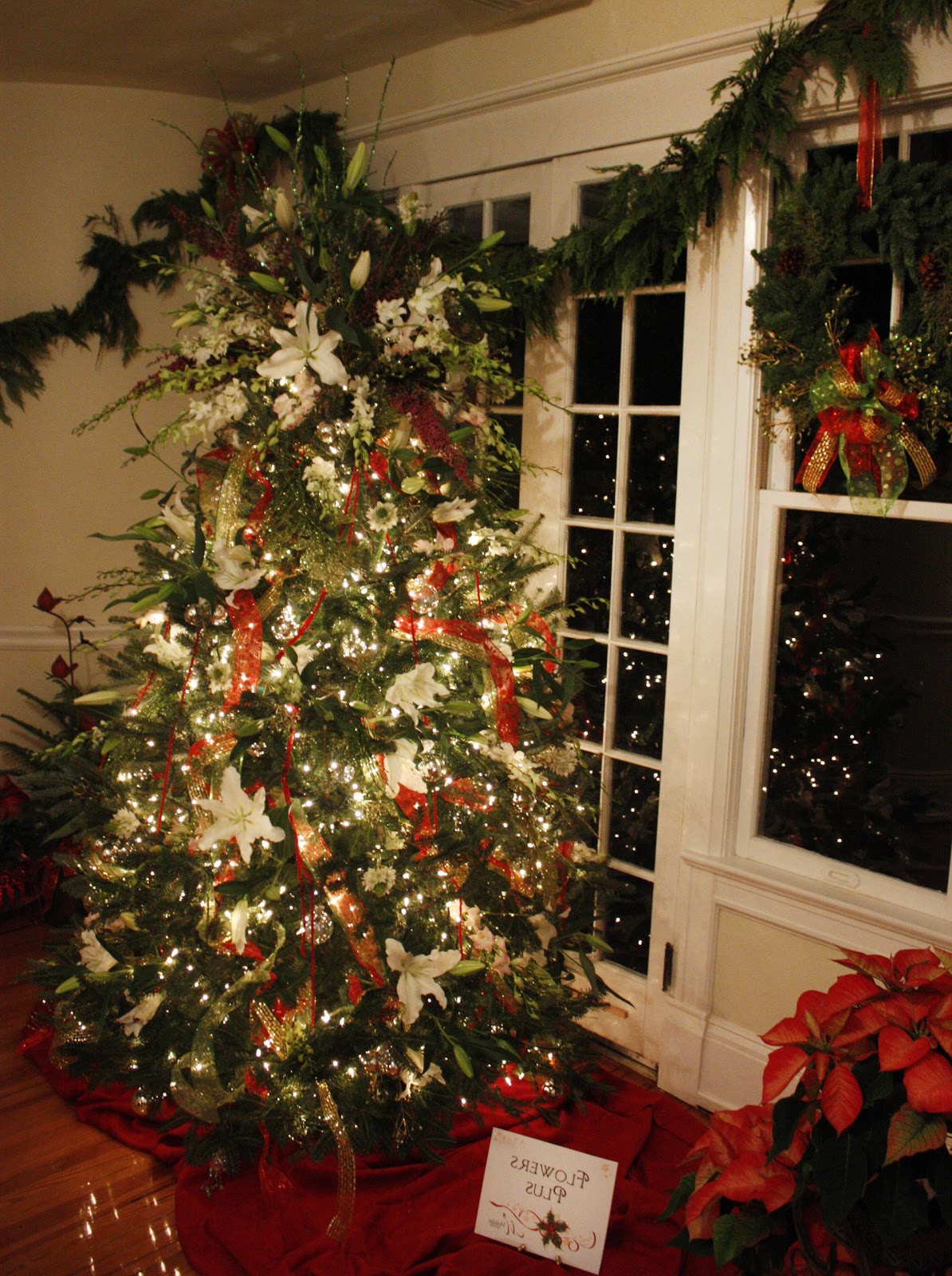 holiday floral arrangement