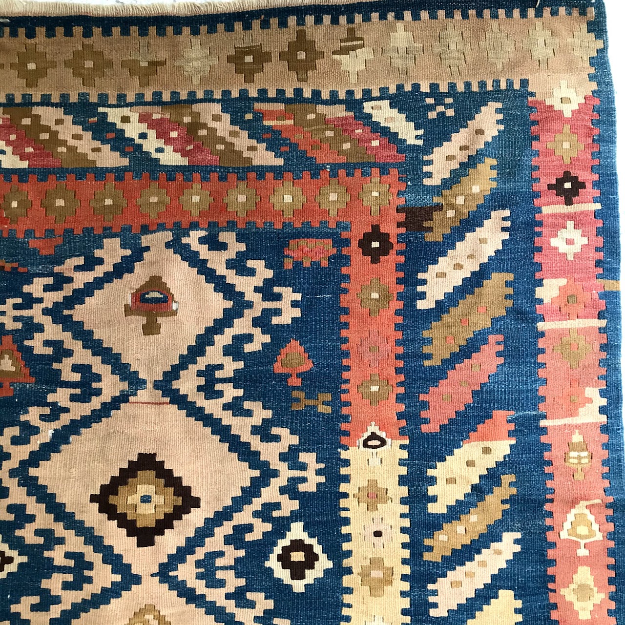 Wool Kilim Large Runner