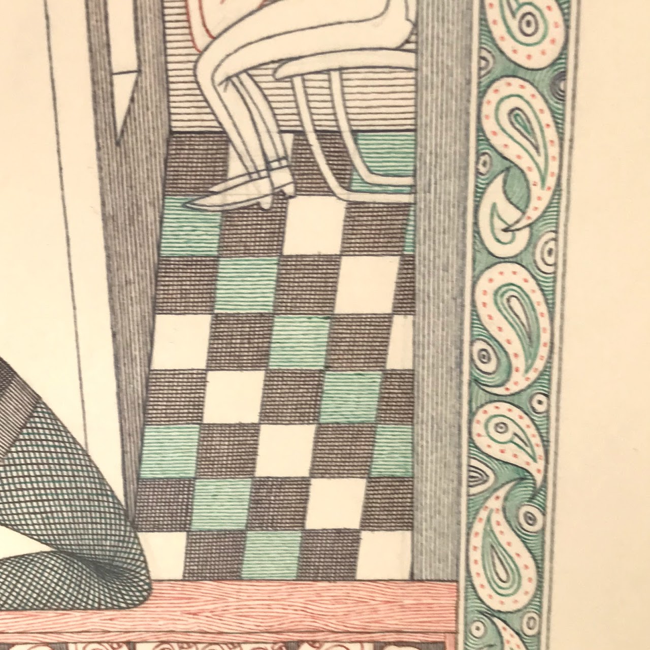 Sean Earley Signed Ink Drawing