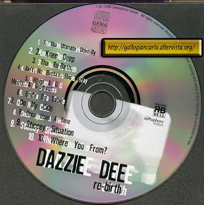 Dazzie Dee "re-birth" Cd Rap - Funk - West Coast 
