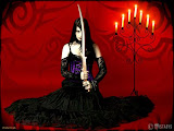 Gothic Girl With Sword