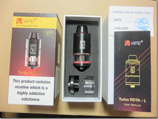 CIMG0407 thumb%255B4%255D - 【アトマイザー】VAPTIO VIVAKITA「Turbo RDTA-L Tank」(ターボRDTA-エル)レビュー。スタイリッシュでカッコよく爆煙だけれど、味も出る。優れた機能も搭載。RDTAとRDAの２in１！【爆煙/スピットバック防止/RDTA/RDA】