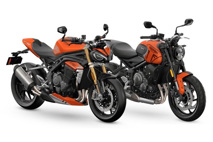 All new 2023 TRIUMPH Trident 660 and Speed ​​Triple 1200 R is coming in orange finish varient. 