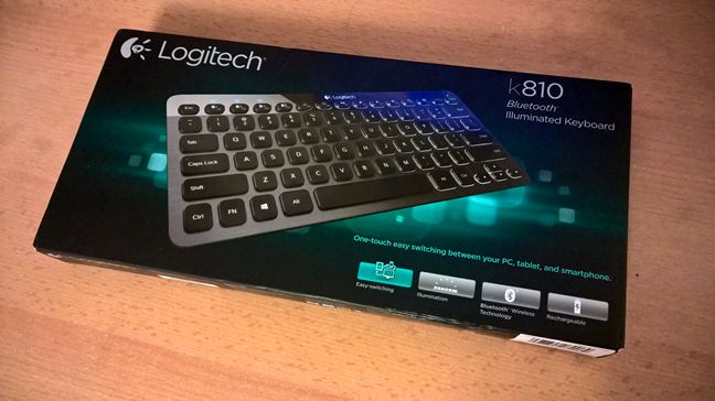 Logitech, Bluetooth, Клавиатура с подсветкой, K810, обзор