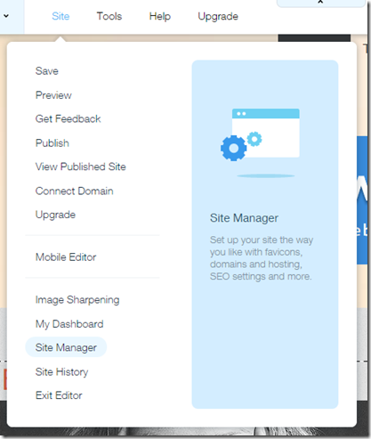 Wix Site Manager