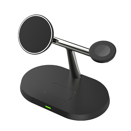 Title 6, Magnetic 3-in-1 Wireless Charger for iPhone, Ai...