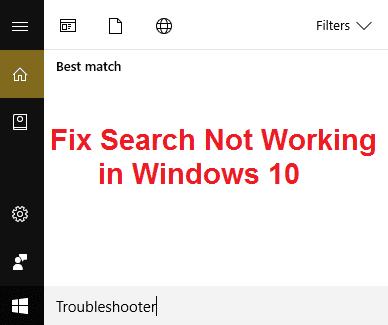 Correction de la recherche ne fonctionnant pas dans Windows 10