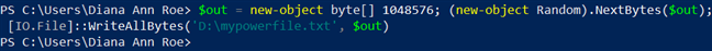 สร้างไฟล์จำลองโดยใช้ PowerShell