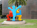 The Keith Haring sculpture from the ground