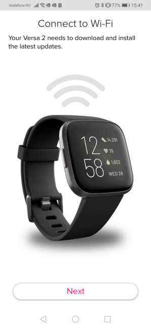 Fitbit Versa 2: conexión a Wi-Fi