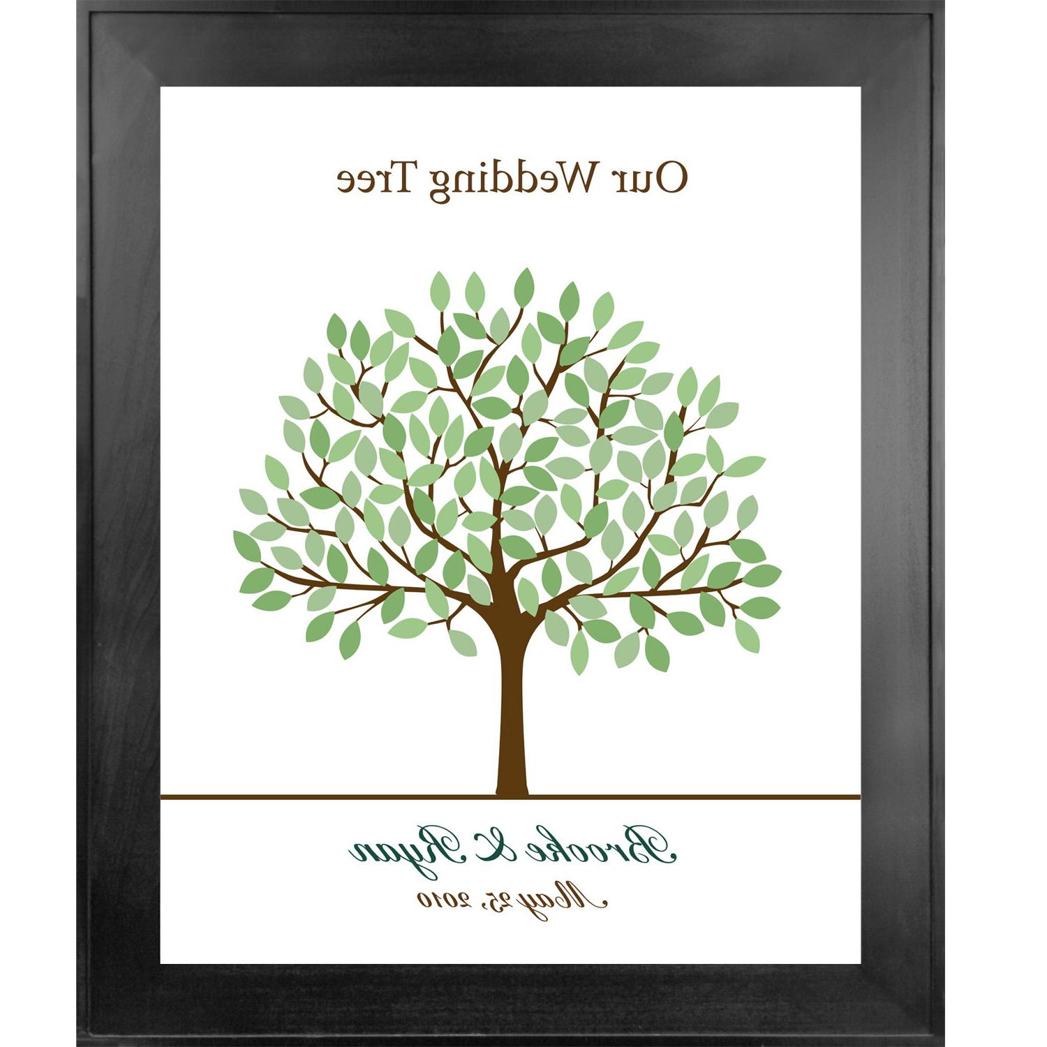 Signature Only Wedding Tree Guest Book No. 9 - 24 x 30