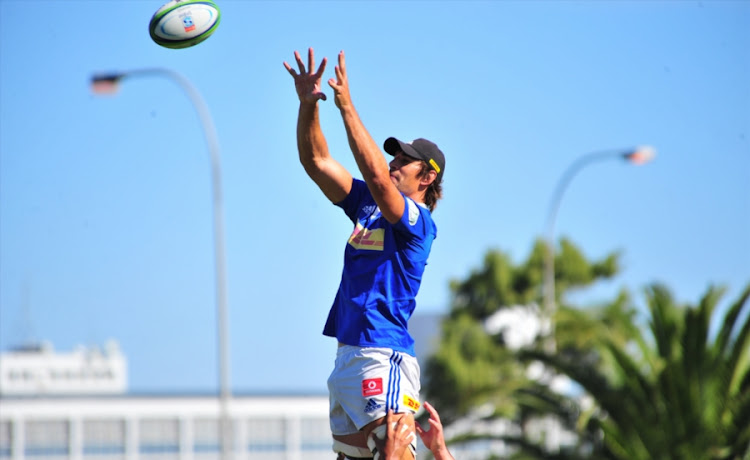 Eben Etzebeth during the DHL Stormers training session and top table media conference at High Performance Centre on April 16, 2018 in Cape Town, South Africa.