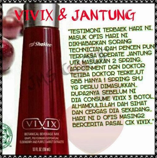 testimoni vivix untuk pesakit jantung