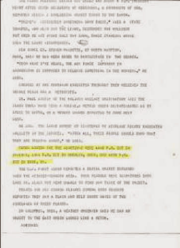 Paquette Had An Additional Duty Of Investigating Ufo Sightings In His Area