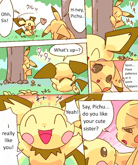 Pikachu Kiss Pichu English