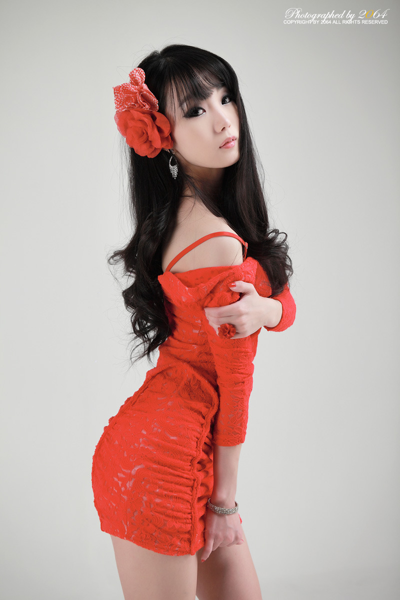 Beautiful Im Soo Yeon Photos In Red Dress
